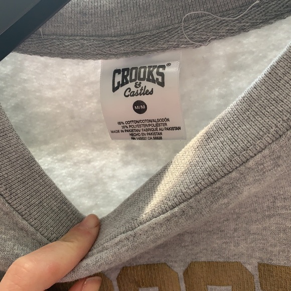 Crooks and Castles grey crewneck - Picture 2 of 4